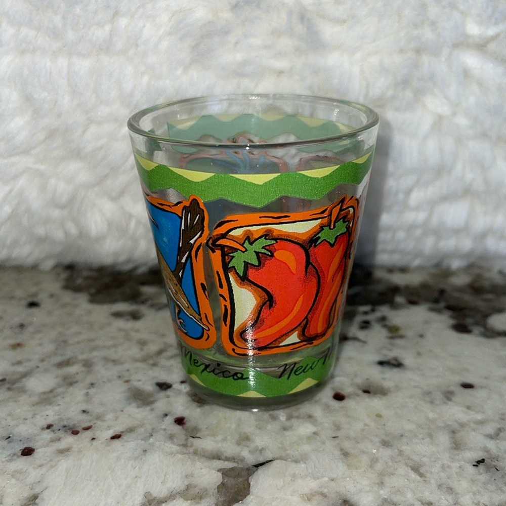 Vintage New Mexico Shot Glass.